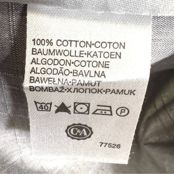 Angelo Litrico Light Gray Men Button Front Short Sleeve Shirt Size XL - Picture 5 of 5